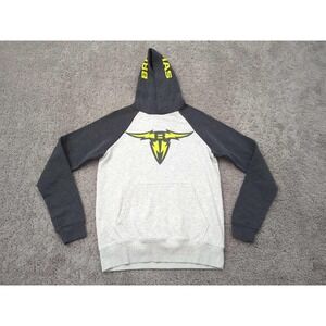San Antonio Brahmas Hoodie Mens XS XFL Gray Two Tone